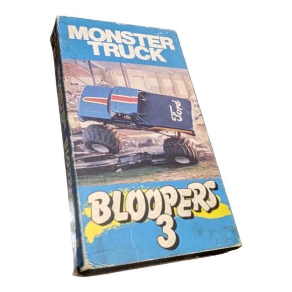 Monster Truck Bloopers 3 (VHS, 1995) Bigfoot Grave Digger Vintage - Picture 2 of 3